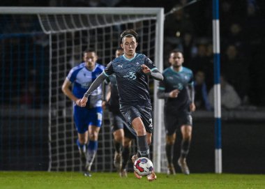 Plymouth Argyle orta saha oyuncusu Callum Wright (26) Papa John 's Trophy maçında Bristol Rovers' a karşı Plymouth Argyle Anma Stadyumu, Bristol, İngiltere, 10 Ocak 202