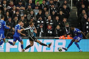 Newcastle United takımının 33 numaralı Dan Burn, Carabao Kupası çeyrek final maçında St.James 's Park, Newcastle, İngiltere, 10 Ocak 202' de oynanan Newcastle United - Leicester City maçında 1-0 berabere kaldı.