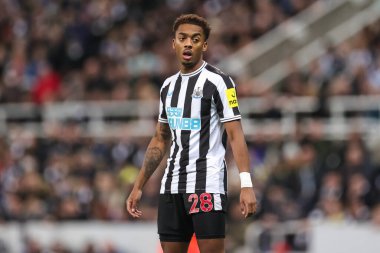 Newcastle United 'dan Joe Willock # 28. Carabao Kupası çeyrek final maçı Newcastle United ile Leicester City arasında St.James' s Park, Newcastle, İngiltere, 10 Ocak 202