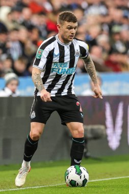 Newcastle United 'dan Kieran Trippier # 2 Carabao Kupası çeyrek final maçında maç sırasında Newcastle United ile Leicester City arasında St.James' s Park, Newcastle, İngiltere, 10 Ocak 202