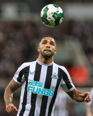 Newcastle United 'dan Callum Wilson # 9, Carabao Kupası çeyrek final maçı Newcastle United ile Leicester City arasında, Newcastle Park, Newcastle, 10 Ocak 202