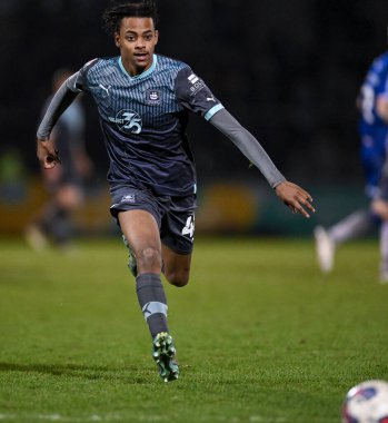 Plymouth Argyle, Freddie Issaka (48) Papa John 's Trophy maçı sırasında Bristol Rovers' a karşı Plymouth Argyle, Memorial Stadyumu, Bristol, İngiltere, 10 Ocak 202