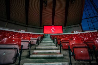 A general view of The City Ground before the Carabao Cup Quarter Final match Nottingham Forest vs Wolverhampton Wanderers at City Ground, Nottingham, United Kingdom, 11th January 202