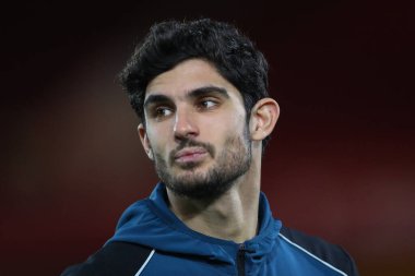 Gonalo Guedes #17 of Wolverhampton Wanderers arrives at The City Ground Stadium ahead of the Carabao Cup Quarter Final match Nottingham Forest vs Wolverhampton Wanderers at City Ground, Nottingham, United Kingdom, 11th January 2023