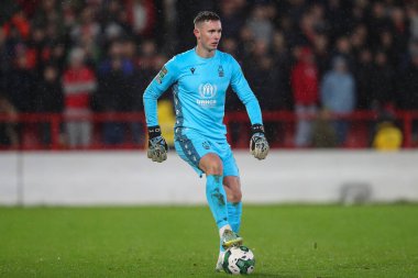 Dean Henderson #1 of Nottingham Forest during the Carabao Cup Quarter Final match Nottingham Forest vs Wolverhampton Wanderers at City Ground, Nottingham, United Kingdom, 11th January 202