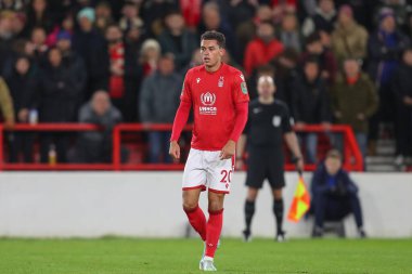 Brennan Johnson #20 of Nottingham Forest during the Carabao Cup Quarter Final match Nottingham Forest vs Wolverhampton Wanderers at City Ground, Nottingham, United Kingdom, 11th January 202