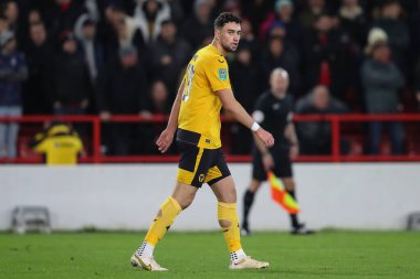 Max Kilman #23 of Wolverhampton Wanderers during the Carabao Cup Quarter Final match Nottingham Forest vs Wolverhampton Wanderers at City Ground, Nottingham, United Kingdom, 11th January 202