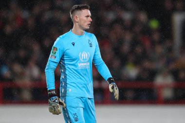 /Dean Henderson #1 of Nottingham Forest during the Carabao Cup Quarter Final match Nottingham Forest vs Wolverhampton Wanderers at City Ground, Nottingham, United Kingdom, 11th January 202