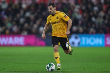 Jonny #19 of Wolverhampton Wanderers on the ball during the Carabao Cup Quarter Final match Nottingham Forest vs Wolverhampton Wanderers at City Ground, Nottingham, United Kingdom, 11th January 202