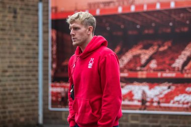 Joe Worrall #4 of Nottingham Forest arrives before the Premier League match Nottingham Forest vs Leicester City at City Ground, Nottingham, United Kingdom, 14th January 202