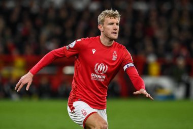 Joe Worrall #4 of Nottingham Forest in action during the Premier League match Nottingham Forest vs Leicester City at City Ground, Nottingham, United Kingdom, 14th January 202