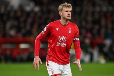 Joe Worrall #4 of Nottingham Forest during the Premier League match Nottingham Forest vs Leicester City at City Ground, Nottingham, United Kingdom, 14th January 202