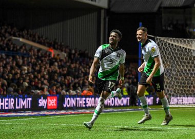 GOAL Plymouth Argyle full back Bali Mumba  (17)  celebrates a goal to make it 1-1 in added on time  during the Sky Bet League 1 match Ipswich Town vs Plymouth Argyle at Portman Road, Ipswich, United Kingdom, 14th January 202
