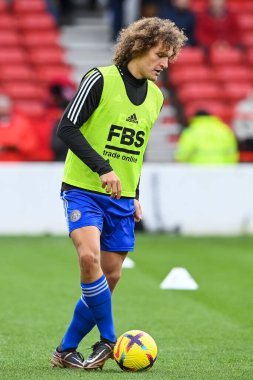 Wout Faes #3 of Leicester City during the pre-game warmup ahead of the Premier League match Nottingham Forest vs Leicester City at City Ground, Nottingham, United Kingdom, 14th January 202