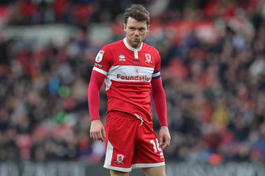 Jonathan Howson #16 of Middlesbrough during the Sky Bet Championship match Middlesbrough vs Millwall at Riverside Stadium, Middlesbrough, United Kingdom, 14th January 202