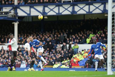 Dominic Calvert-Lewin #9 of Everton heads towards goal during the Premier League match Everton vs Southampton at Goodison Park, Liverpool, United Kingdom, 14th January 202