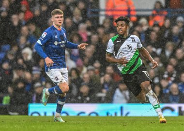 Plymouth Argyle forward Niall Ennis  (11)  during the Sky Bet League 1 match Ipswich Town vs Plymouth Argyle at Portman Road, Ipswich, United Kingdom, 14th January 202