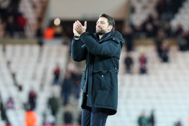 Russell Martin manager of Swansea City celebrates beating Sunderland 3-1 during the Sky Bet Championship match Sunderland vs Swansea City at Stadium Of Light, Sunderland, United Kingdom, 14th January 202