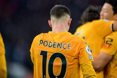 Daniel Podence #10 of Wolverhampton Wanderers during the Premier League match Wolverhampton Wanderers vs West Ham United at Molineux, Wolverhampton, United Kingdom, 14th January 202