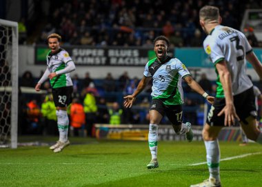 GOAL Plymouth Argyle full back Bali Mumba  (17)  celebrates a goal to make it 1-1 in added on time   during the Sky Bet League 1 match Ipswich Town vs Plymouth Argyle at Portman Road, Ipswich, United Kingdom, 14th January 202