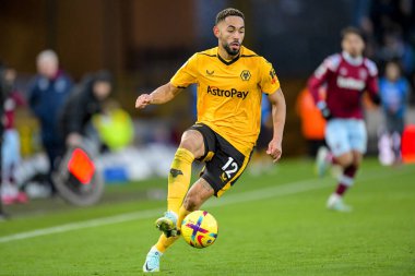 Matheus Cunha #12 of Wolverhampton Wanderers controls the ball during the Premier League match Wolverhampton Wanderers vs West Ham United at Molineux, Wolverhampton, United Kingdom, 14th January 202