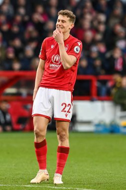 Ryan Yates #22 of Nottingham Forest during the Premier League match Nottingham Forest vs Leicester City at City Ground, Nottingham, United Kingdom, 14th January 202