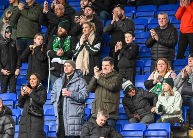 Plymouth Argyle fans  during the Sky Bet League 1 match Ipswich Town vs Plymouth Argyle at Portman Road, Ipswich, United Kingdom, 14th January 202