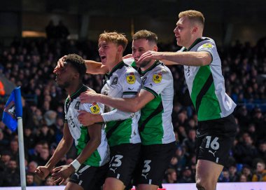 GOAL Plymouth Argyle full back Bali Mumba  (17)  celebrates a goal to make it 1-1 in added on time   during the Sky Bet League 1 match Ipswich Town vs Plymouth Argyle at Portman Road, Ipswich, United Kingdom, 14th January 202