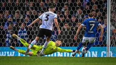 Plymouth Argyle goalkeeper Michael Cooper  (1) makes a save  during the Sky Bet League 1 match Ipswich Town vs Plymouth Argyle at Portman Road, Ipswich, United Kingdom, 14th January 202