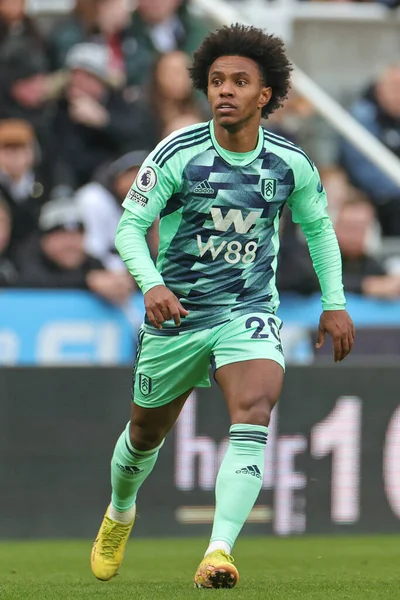 Willian #20 of Fulham during the Premier League match Newcastle United vs Fulham at St. James's Park, Newcastle, United Kingdom, 15th January 202