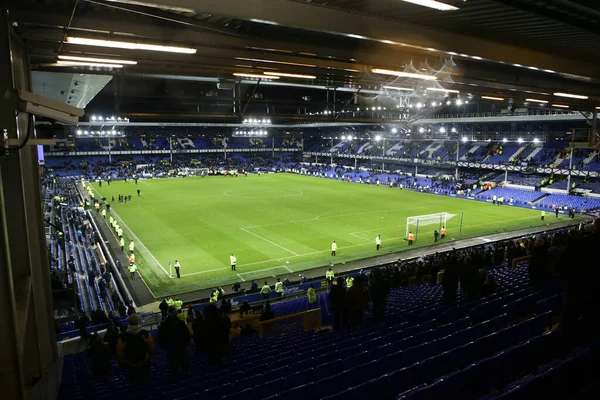 Everton Fans Stay Protest Premier League Match Everton Southampton Goodison — Foto Stock