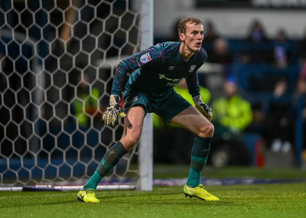 Ipswich Town goalkeeper Christian Walton  (1) in the goal  during the Sky Bet League 1 match Ipswich Town vs Plymouth Argyle at Portman Road, Ipswich, United Kingdom, 14th January 202