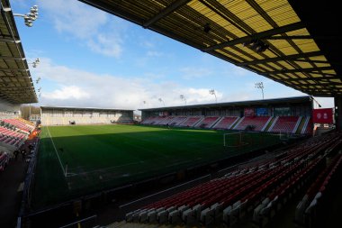 General view of Leigh Sports Village, home of Manchester United Women before the The Fa Women's Super League match Manchester United Women vs Liverpool Women at Leigh Sports Village, Leigh, United Kingdom, 15th January 202
