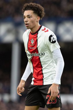 Samuel Edozie #23 of Southampton during the Premier League match Everton vs Southampton at Goodison Park, Liverpool, United Kingdom, 14th January 202