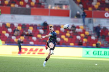 Stefan Ungerer of DHL Stormers during the pre-match warm-up ahead of the European Champions Cup match London Irish vs Stormers at the Gtech Community Stadium, Brentford, United Kingdom, 15th January 202