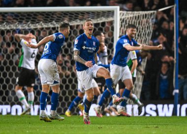 GOAL Ipswich Town defender Luke Woolfenden  (6) celebrates a goal to make it 0-1  during the Sky Bet League 1 match Ipswich Town vs Plymouth Argyle at Portman Road, Ipswich, United Kingdom, 14th January 202