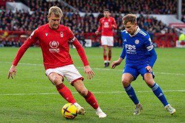 Joe Worrall #4 of Nottingham Forest in action during the Premier League match Nottingham Forest vs Leicester City at City Ground, Nottingham, United Kingdom, 14th January 202