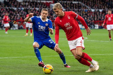 Joe Worrall #4 of Nottingham Forest in action during the Premier League match Nottingham Forest vs Leicester City at City Ground, Nottingham, United Kingdom, 14th January 202