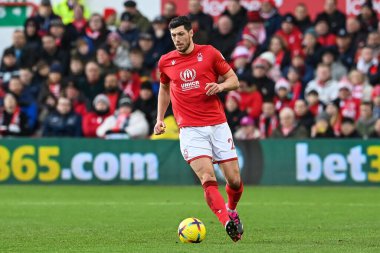 Scott McKenna #26 of Nottingham Forest in action during the Premier League match Nottingham Forest vs Leicester City at City Ground, Nottingham, United Kingdom, 14th January 202
