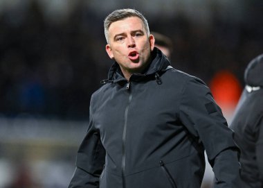 Plymouth Argyle Manager Steven Schumacher  celebrates at full time   during the Sky Bet League 1 match Ipswich Town vs Plymouth Argyle at Portman Road, Ipswich, United Kingdom, 14th January 202