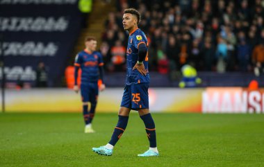 Morgan Rogers #25 of Blackpool during the Sky Bet Championship match Watford vs Blackpool at Vicarage Road, Watford, United Kingdom, 14th January 202