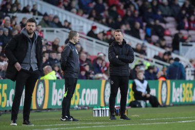 Gary Rowett manager of Millwall during the Sky Bet Championship match Middlesbrough vs Millwall at Riverside Stadium, Middlesbrough, United Kingdom, 14th January 202