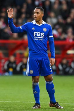 Youri Tielemans #8 of Leicester City during the Premier League match Nottingham Forest vs Leicester City at City Ground, Nottingham, United Kingdom, 14th January 202