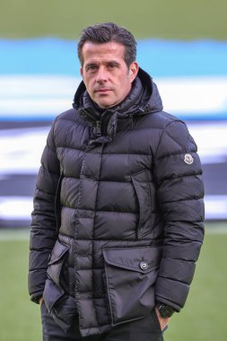 Marco Silva manager of Fulham arrives ahead of the Premier League match Newcastle United vs Fulham at St. James's Park, Newcastle, United Kingdom, 15th January 202