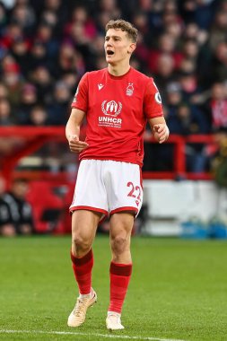 Ryan Yates #22 of Nottingham Forest during the Premier League match Nottingham Forest vs Leicester City at City Ground, Nottingham, United Kingdom, 14th January 202