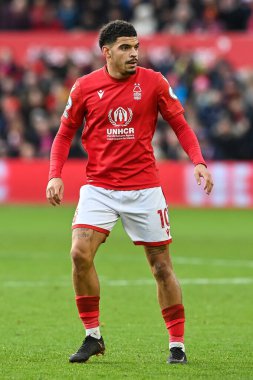 Morgan Gibbs-White #10 of Nottingham Forest during the Premier League match Nottingham Forest vs Leicester City at City Ground, Nottingham, United Kingdom, 14th January 202