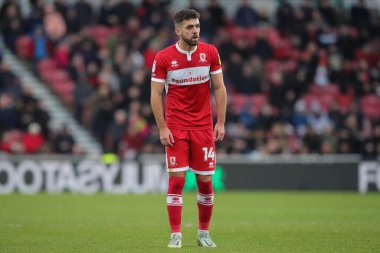 Tommy Smith #14 of Middlesbrough during the Sky Bet Championship match Middlesbrough vs Millwall at Riverside Stadium, Middlesbrough, United Kingdom, 14th January 202