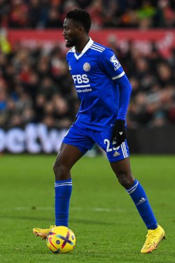 Wilfred Ndidi #25 of Leicester City in action during the Premier League match Nottingham Forest vs Leicester City at City Ground, Nottingham, United Kingdom, 14th January 202