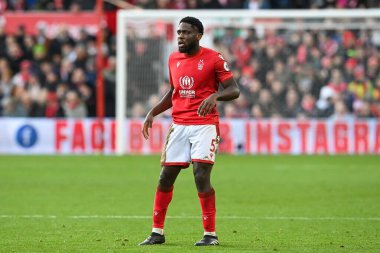 Orel Mangala #5 of Nottingham Forest during the Premier League match Nottingham Forest vs Leicester City at City Ground, Nottingham, United Kingdom, 14th January 202