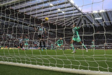 Alexander Isak #14 of Newcastle United scores a goal to make it 1-0 during the Premier League match Newcastle United vs Fulham at St. James's Park, Newcastle, United Kingdom, 15th January 202